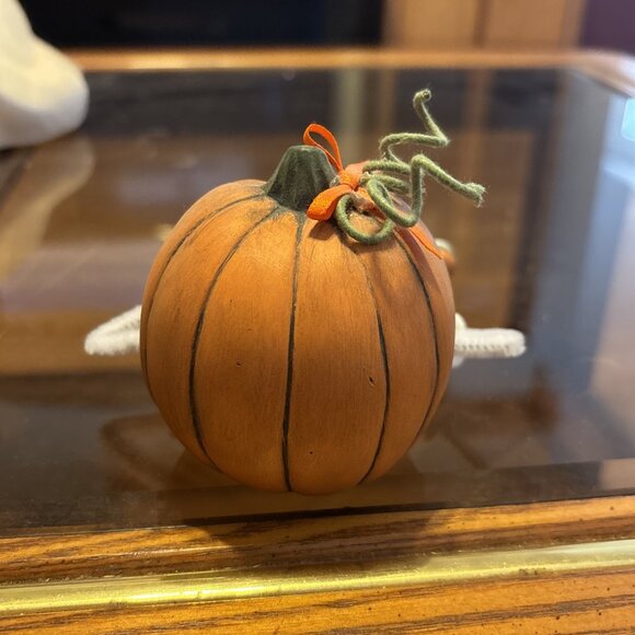 Halloween Ceramic Mold Pumpkin jack-o’-lantern sleepy face Dona’s 5” - Picture 4 of 7